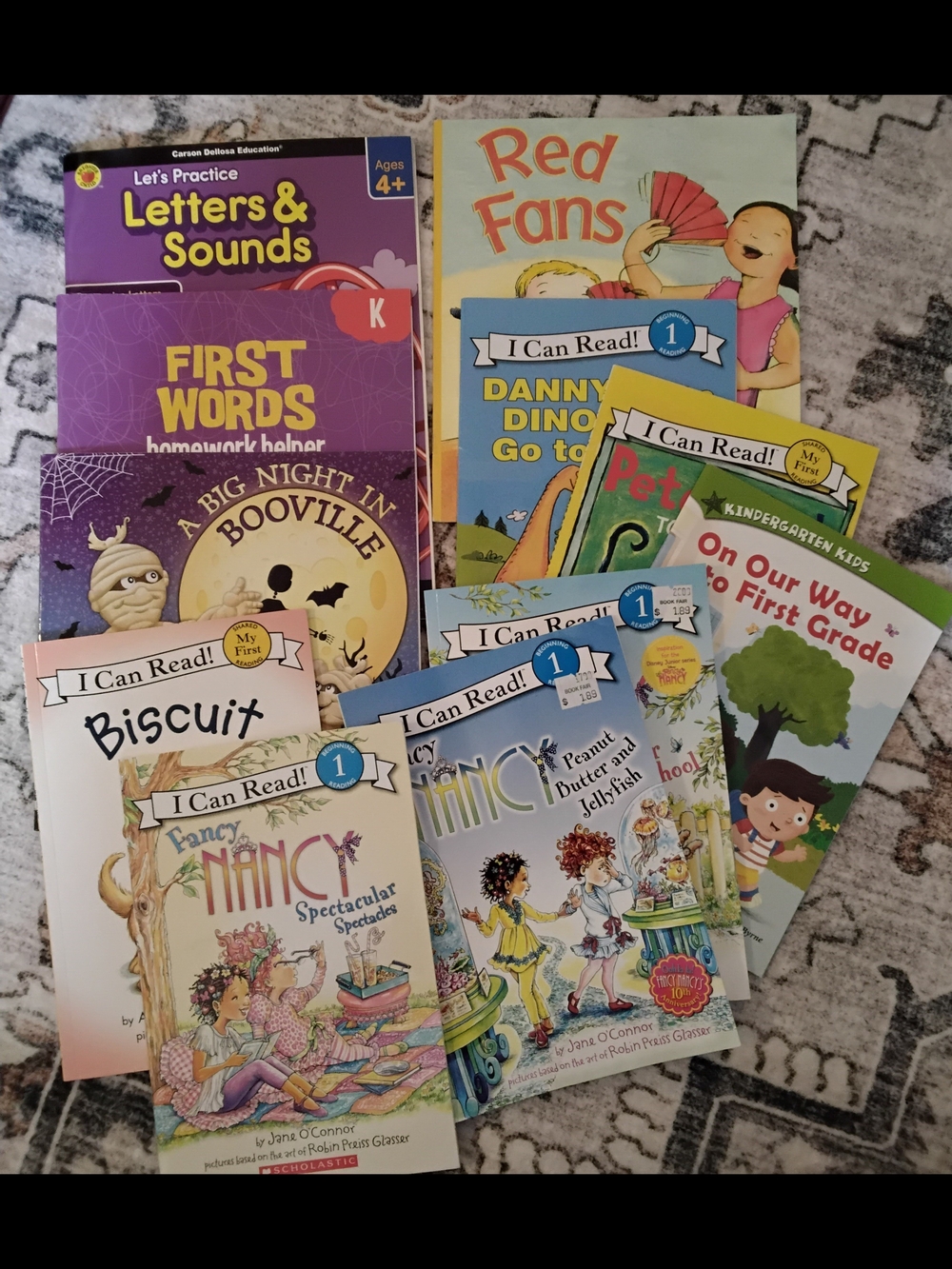 Scholastic Kids Book Bundle - Colorful Yellow, Purple, Pink & Blue Covers